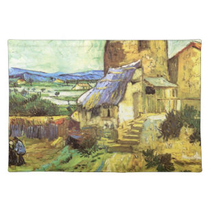 The Old Mill by Vincent van Gogh Cloth Placemat