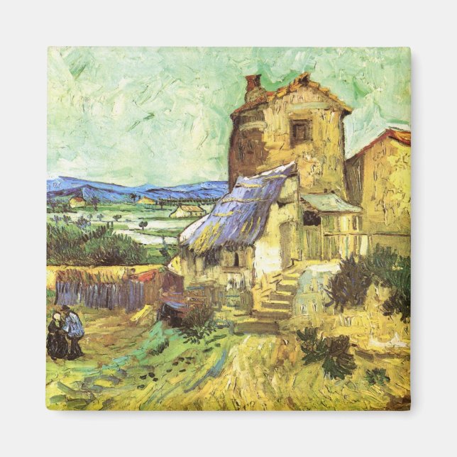 The Old Mill by Vincent van Gogh Magnet (Front)