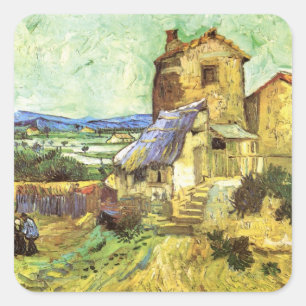 The Old Mill by Vincent van Gogh Square Sticker