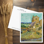 The Old Mill Southern France Vincent van Gogh Postcard<br><div class="desc">A fine art postcard with the painting,  The Old Mill (1888) by Vincent van Gogh (1853-1890). An oil on canvas painting of a vivid landscape with a mill in southern France.</div>