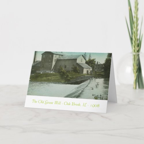 The Old Mill The Old Graue Mill Oak Brook IL Card