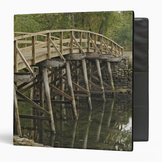The Old North Bridge, Minute Man National 3 Ring Binder (Front/Inside)