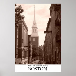 The Old North Church in Boston, Massachusetts Poster