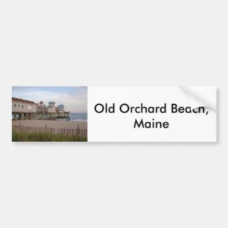 The Old Orchard Beach Pier by Wendy C Allen 2004 Bumper Sticker
