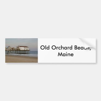 The Old Orchard Beach Pier by Wendy C Allen 2004 Bumper Sticker