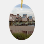 The Old Orchard Beach Pier by Wendy C Allen 2004 Ceramic Ornament