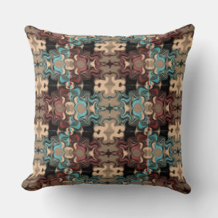 The old patchwork quilt from grandmother? Images Throw Pillow