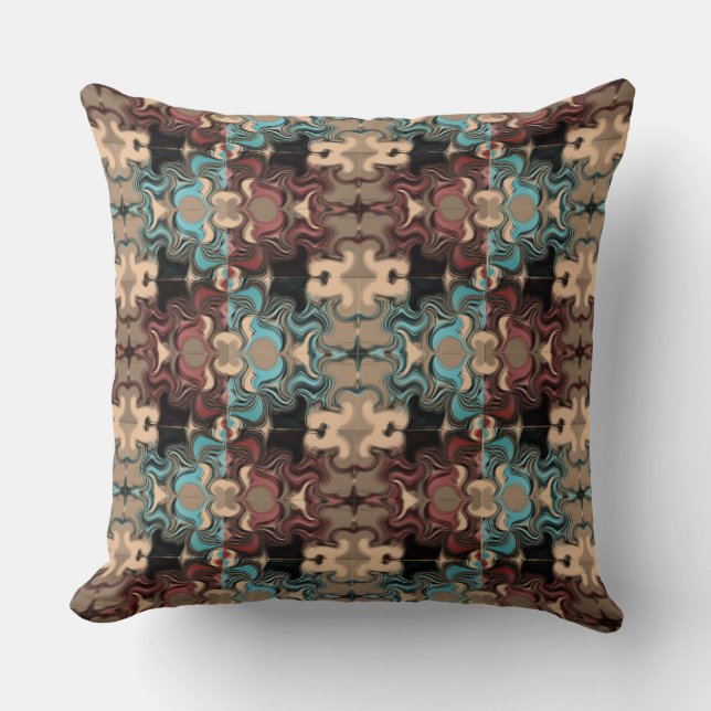 The old patchwork quilt from grandmother? Images Throw Pillow (Front)