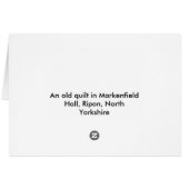 The old quilt (Back Horizontal)