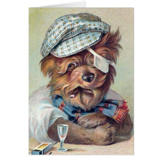 "The Old Rascal" Vintage Dog Cards (Front)