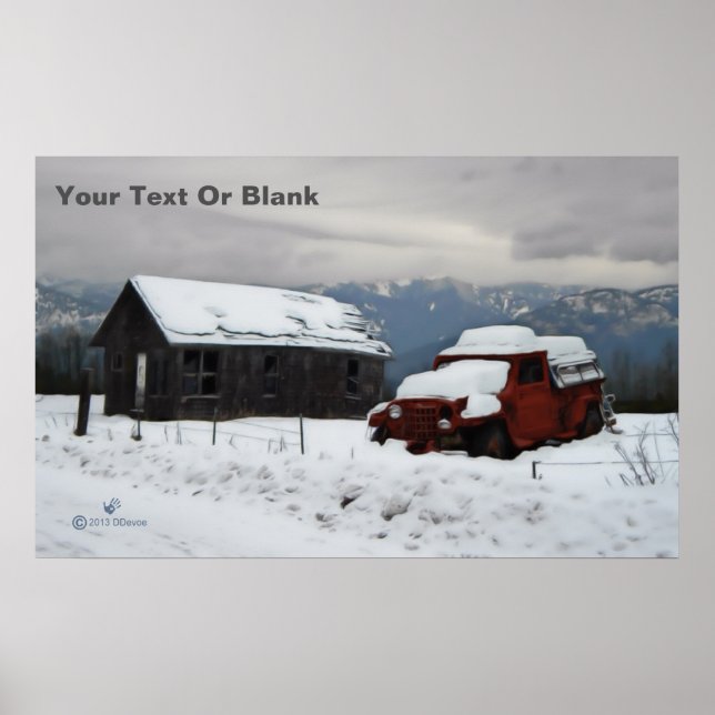 The Old Red Truck Poster (Front)