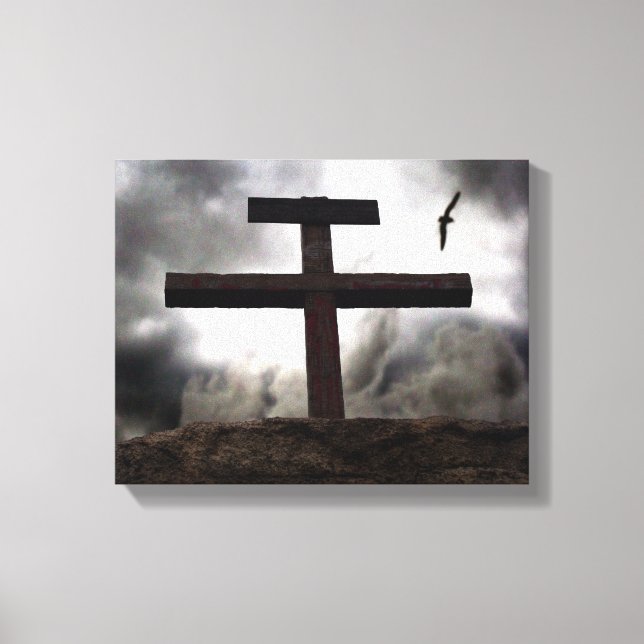The Old Rugged Cross Calvary Wrapped Canvas Art (Front)