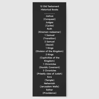 The Old Testament Historical Books and Psalms Bookmarks