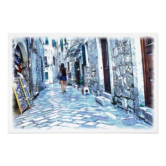 The old town, Kotor, Montenegro Photo Print (Front)