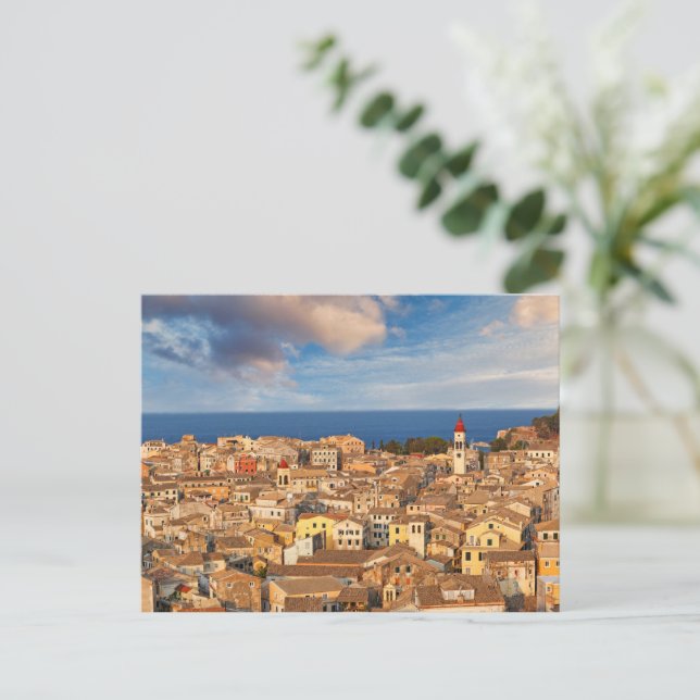 The old town of Corfu, Greece Postcard (Standing Front)