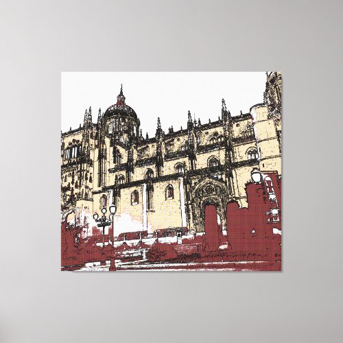 The Old Town of Salamanca University Canvas Print