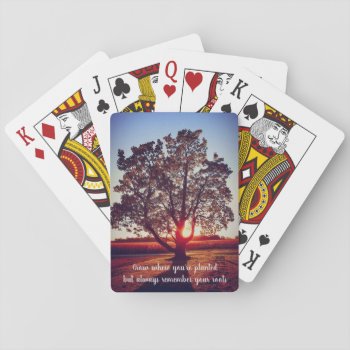 The Old Tree Playing Cards by FloralZoom at Zazzle