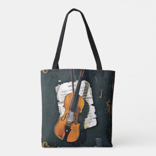 The Old Violin fine art painting Tote Bag