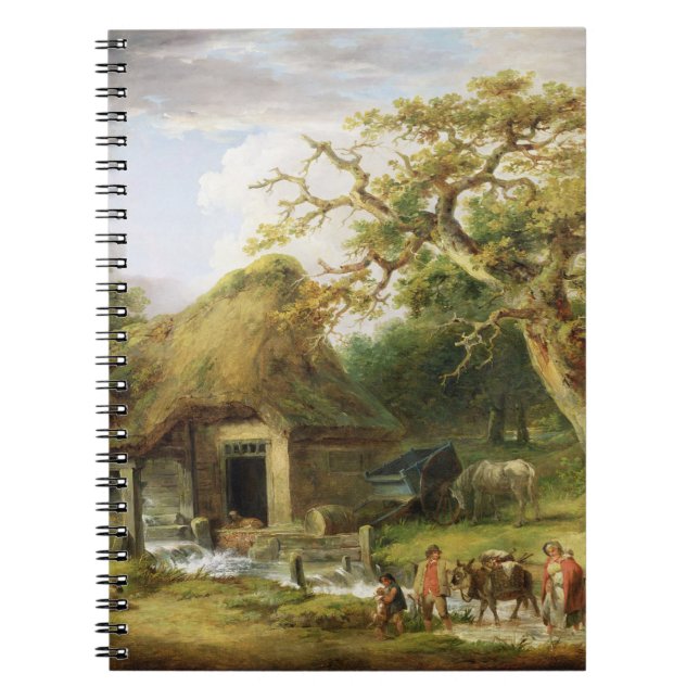 The Old Water Mill, 1790 (oil on canvas) Notebook (Front)