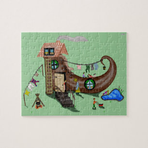 The Old Woman In The Shoe Jigsaw Puzzle