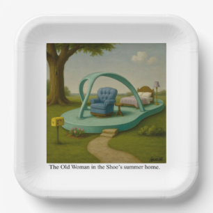 The Old Woman in the Shoe’s summer home. Paper Plates