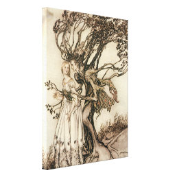 The Old Woman in the Wood by Arthur Rackham Canvas Print