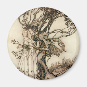The Old Woman in the Wood by Arthur Rackham Magnet