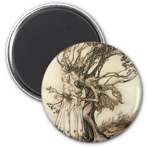 The Old Woman in the Wood by Arthur Rackham Magnet