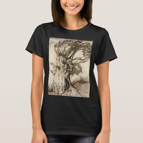 The Old Woman in the Wood by Arthur Rackham T_Shirt