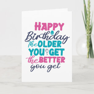 happy birthday cards for older sister