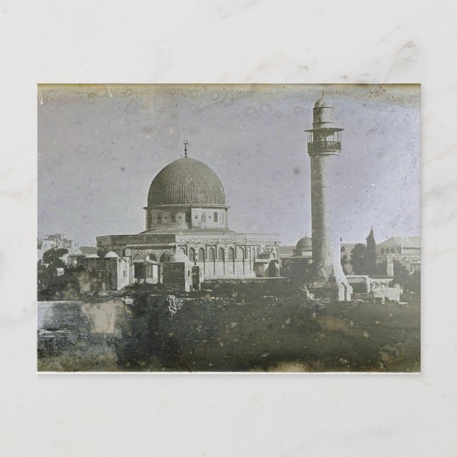 The oldest photo of Jerusalem Postcard (Front)