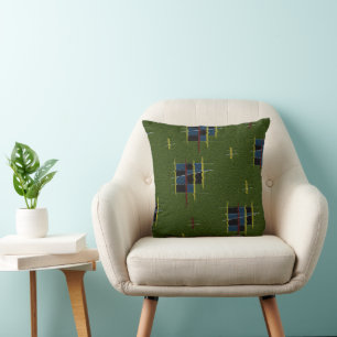 The Olive Branch Throw Pillow