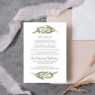 The Olive Branch Wedding Collection Detail Enclosure Card