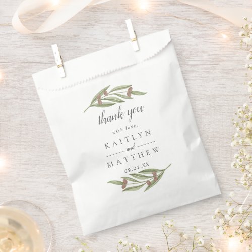 The Olive Branch Wedding Collection Favor Bag