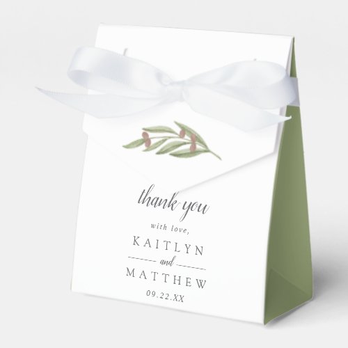 The Olive Branch Wedding Collection Favor Boxes