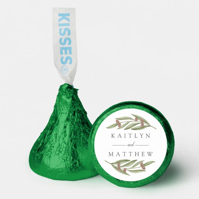 The Olive Branch Wedding Collection Hershey®'s Kisses® (Front)