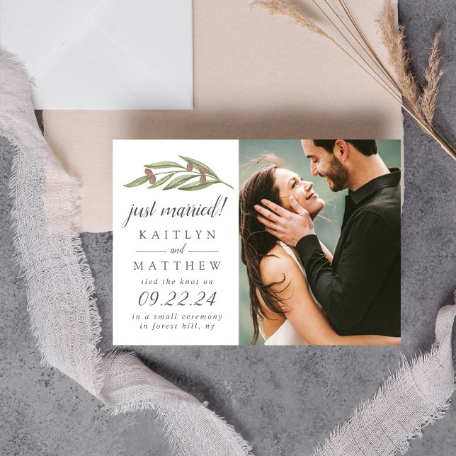 The Olive Branch Wedding Collection Marriage Announcement (Creator Uploaded)