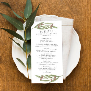 The Olive Branch Wedding Collection - Menu