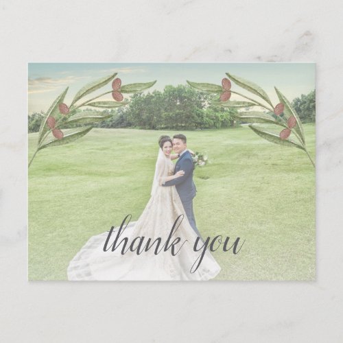 The Olive Branch Wedding Collection Photo Announcement Postcard