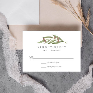 The Olive Branch Wedding Collection RSVP Card