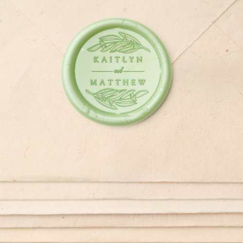 The Olive Branch Wedding Collection Wax Seal Sticker