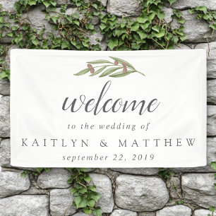 The Olive Branch Wedding Collection Welcome Banner