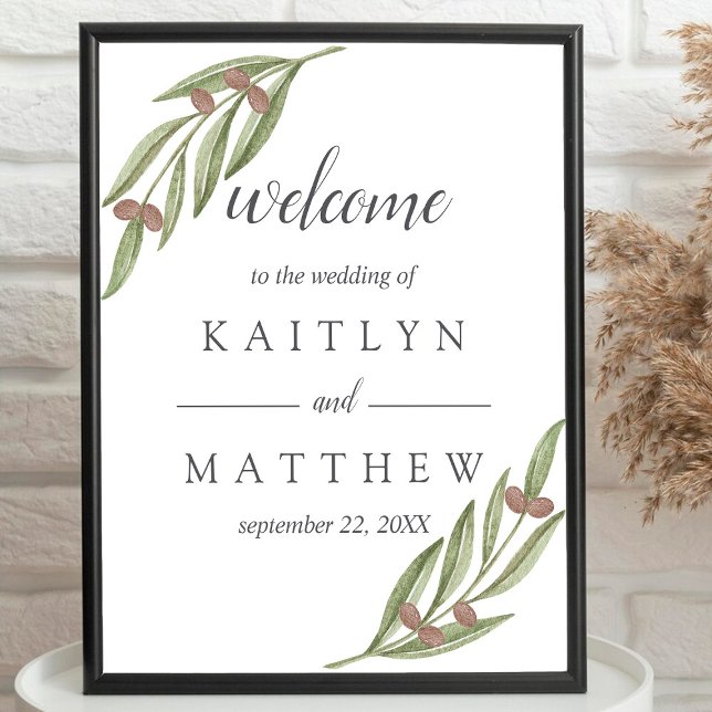 The Olive Branch Wedding Collection Welcome Poster (Creator Uploaded)