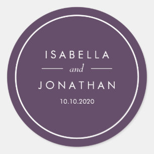 The Olive Grove Rustic wedding Custom Classic Round Sticker