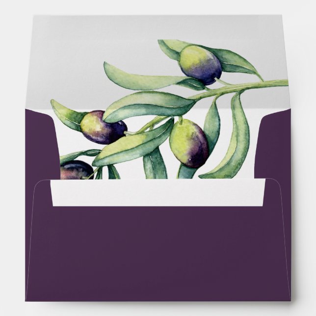 The Olive Grove | wedding Envelope (Back (Bottom))