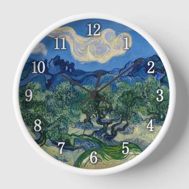 The Olive Tree - Van Gogh Clock (Front)