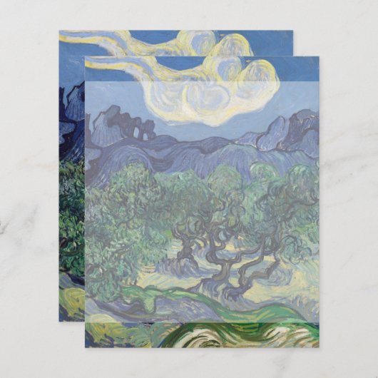The Olive Trees by Vincent Van Gogh (Front/Back)