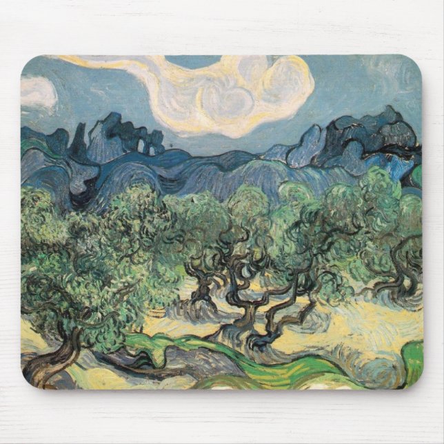 The Olive Trees Mouse Pad (Front)