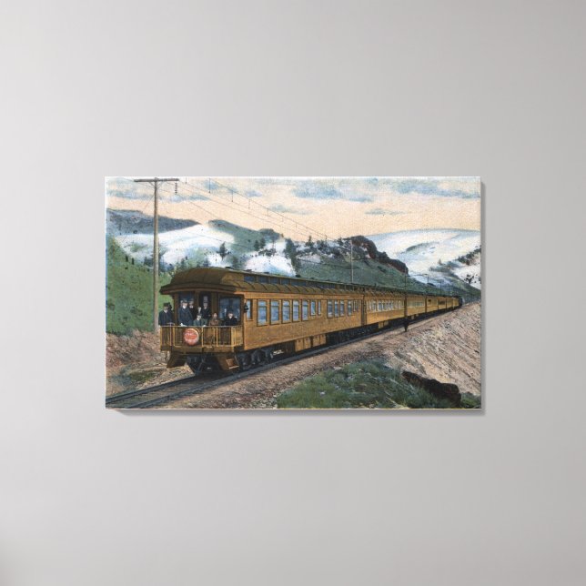 "The Olympian" Chicago, Milwaukee, & St. Paul Canvas Print (Front)