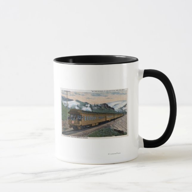 "The Olympian" Chicago, Milwaukee, & St. Paul Mug (Right)